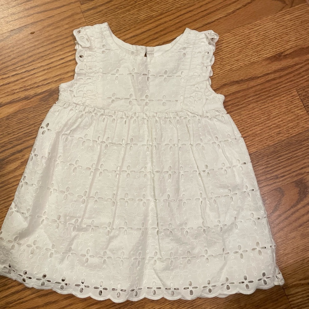 White Eyelet Hanna Kids Dress